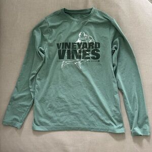 Vineyard Vines Green Long Sleeve Soccer Tee